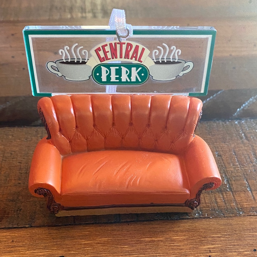 Hallmark Orange Central Perk Couch Ornament